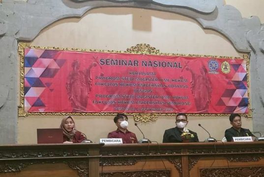 MH USM dan MH Udayana Bali Gelar Seminar Nasional