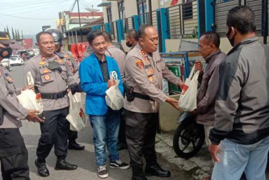 Polres Wonosobo Salurkan Bansos dari Polda Jateng