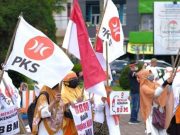 PKS Wonosobo Gelar Aksi Tolak Kenaikan Harga BBM Bersubsidi