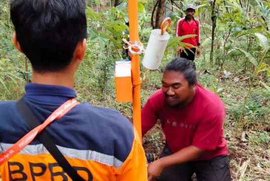 BPBD Wonogiri Pasang EWS untuk Deteksi Bencana Tanah Longsor