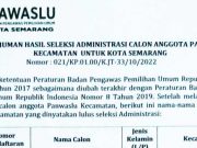 Calon Anggota Panwascam Kota Semarang Akan Ikuti Tes Tertulis di Unimus