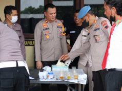 41 Anggota Polres Blora Jalani Tes Urine Dadakan