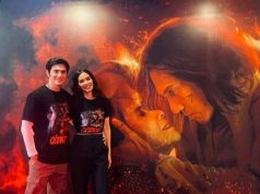 ‘Qodrat’ Jadi Film Horor Pertama Vino G. Bastian, Ini Alasannya Pasangan suami istri Vino G. Bastian dan Marsha Timothy berpose di depan poster film "Qodrat"