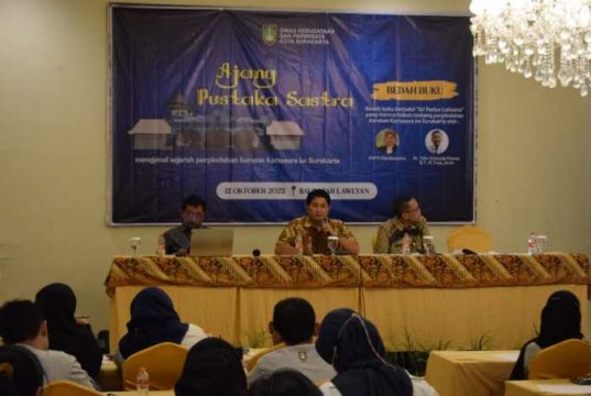 Disbudpar Surakarta Gelar Ajang Pustaka Sastra untuk Kenalkan Sejarah Melalui Pariwisata
