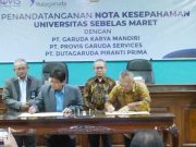 UNS dan Tiga Anak Perusahaan Dana Pensiun Garuda Indonesia Tanda Tangani Kerja Sama
