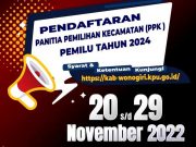 KPU Wonogiri Rekrut 1.007 Orang untuk PPK dan PPS, Ini Persyaratannya