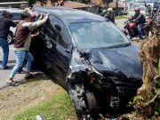 Tabrakan Maut Beruntun, Satu Mobil dan Dua Sepeda Motor di Kepyar Ngadirojo Wonogiri