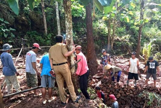 Antisipasi Banjir Tanpa Sungai, Ini yang Dilakukan Warga Paranggupito Wonogiri