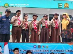 Lima Siswa SMP Walisongo Dilantik Menjadi Pramuka Garuda
