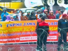 Inflasi Melonjak Tinggi Buruh Jawa Tengah Tuntut Kenaikan Upah 13 Persen di tahun 2023