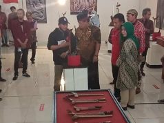 Mahasiswa Keris ISI Surakarta Helat Pameran dan Workshop Tempa Keris di Balai Budaya Nganjuk