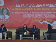 Talkshow Sumpah Pemuda di USM, Debora:Atlet Harus Bisa Bagi Waktu Latihan dan Studi
