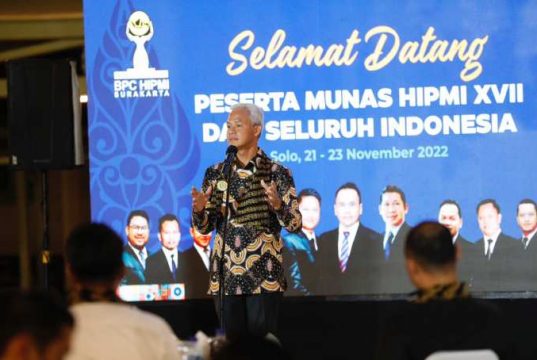 Ganjar Dorong Hipmi Terus Beri Stimulan Lahirnya Pengusaha Muda Indonesia