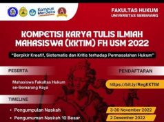 Fakultas Hukum USM Gelar Kompetisi Karya Tulis Ilmiah Mahasiswa