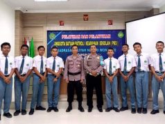 Polsek Selogiri Polres Wonogiri Melatih Siswa MAN Jadi Anggota PKS