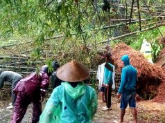 Akses Hubungan Darat Antarkecamatan di Karangtengah Wonogiri Putus