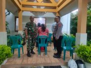 Babinsa bersama Bhabinkamtibmas Puledagel Jaga Kegiatan Ibadah di Gereja Pantekosta