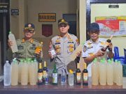Polsek Muntilan Gandeng Satpol PP Razia Miras di Wilayahnya