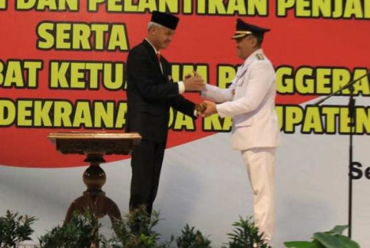 Gubernur Jateng Lantik Urip Sihabudin sebagai Pj Bupati Brebes