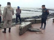 Diterjang Ombak, Sejumlah Fasilitas OW di Kota Tegal Rusak