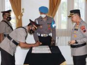 Jabatan Kabagren dan Kasat Resnarkoba Polres Tegal Kota Diserahterimakan