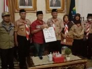 Wawalkot Tegal dan Pramuka Salurkan Bantuan untuk Korban Gempa Cianjur