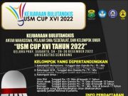 Kejuaraan Bulu Tangkis USM Cup, Juara dan Runner Up Pelajar SMA dan Mahasiswa Disiapkan Beasiswa