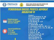 Magister Hukum USM-Peradi Kendal Gelar Pendidikan Khusus Profesi Advokat
