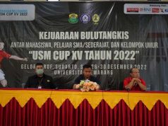 USM Cup XV 2022, Wakil Rektor III: Juara 1 Kelompok SMA Kuliah Gratis di USM