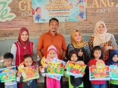 Isi Liburan Sekolah, Anak-anak TK/RA Se- Kecamatan Tahunan Ikuti Lomba Mewarnai