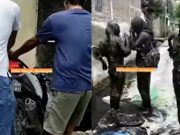 Viral, Video Tiga Gadis Berlumpur Lumpur Terperosok di Saluran Drainase Saat Naik Motor