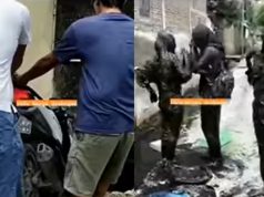 Viral, Video Tiga Gadis Berlumpur Lumpur Terperosok di Saluran Drainase Saat Naik Motor