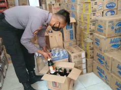 Jelang Natal dan Tahun Baru Polres Grobogan Sita 2.045 Botol dan 10 Jerigen Miras