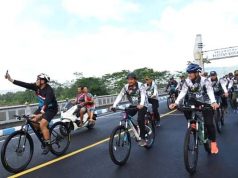 Kodim 0801 Pacitan Gelar Olahraga Jalan Kaki dan Bersepeda Secara Massal