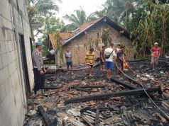 Ditinggal Cari Rumput, Rumah Warga Rowokele Ludes Terbakar