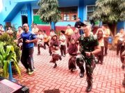 Di Bulukerto Wonogiri, Guru dan Siswa Senam Pagi Bersama Tentara