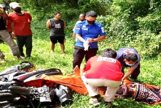 Tabrakan di Gunung Belah Wonogiri, Seorang Pengendara Motor Meninggal