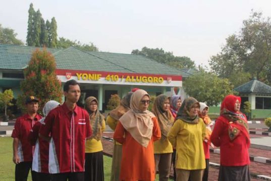 400 Siswa SMKN 2 Blora Mengikuti LDK di Yonif 410/Alugoro