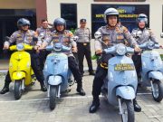 Polsek Genuk Terima Bantuan 5 Unit Motor Listrik untuk Patroli di Wilayahnya
