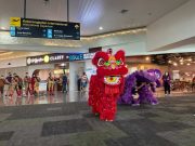 Ada Barongsai di Bandara A Yani, Nuansa Menjelang Tahun Baru Imlek