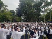Ribuan Kader Ikut Apel Akbar Peringatan Satu Abad NU di Puncak Gunung Tidar