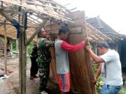 Danramil-11 Manyaran Wonogiri Pimpin Karya Bakti Bedhah Rumah