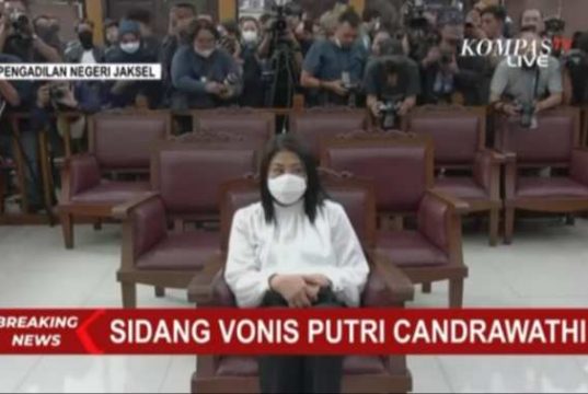 Istri Ferdy Sambo, Putri Candrawathi Divonis 20 Tahun Penjara