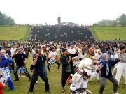 Tari Kethek Ogleng Massal di Monumen Jenderal Sudirman