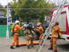 Ikuti Kompetisi Nasional, Damkar Kota Pekalongan Berlatih Rutin