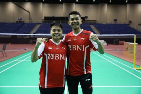 Kapten Tim Fajar dan Apriyani Minta Anggota Tim Kompak dan Semangat