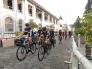 Jelang Lomba di Cina, Nusantara Cycling Team Pemanasan Keliling Semarang