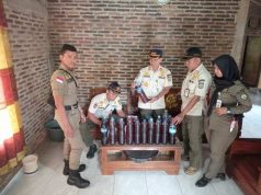 Satpol PP Amankan Miras Oplosan, Himbau Warga Lapor Jika Ada Penjual Miras