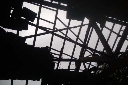 Puting Beliung Landa Margokerto, 9 Rumah Rusak