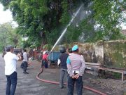 Damkar Surakarta Evakuasi Sarang Tawon Berdiameter 60 Sentimeter